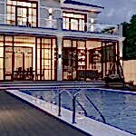 Büyükçekmece villa cephe tasarimi ve inşaati